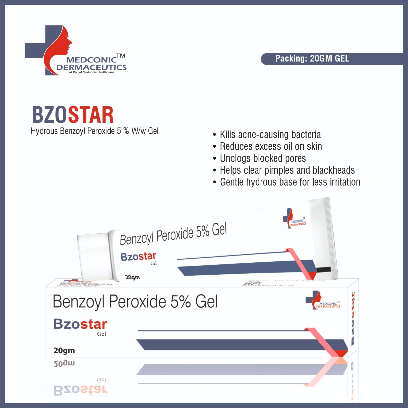 BZOSTAR - Hydrous Benzoyl Peroxide 5% WW GEL BZOSTAR - Hydrous Benzoyl Peroxide 5% WW GEL