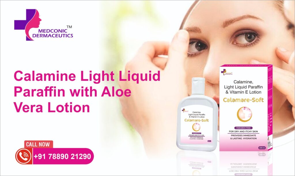 Calamine Light Liquid Paraffin with Aloe Vera Lotion