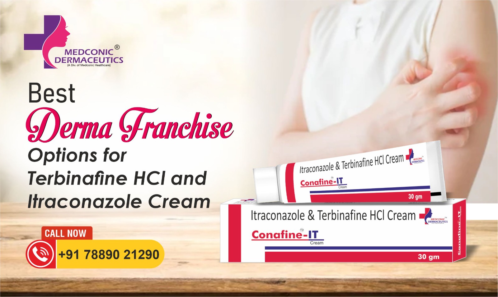 CONAFINE IT - Terbinafine HCl 1% + Itraconazole 1% W/W Cream