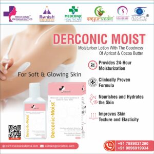 DERCONIC MOIST - Moisturiser Lotion With The Goodness Of Apricot & Cocoa Butter