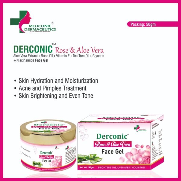 DERCONIC ROSE & ALOE VERA GEL