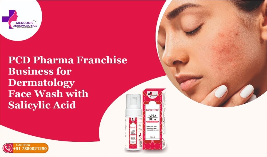 DERCONIC AHA BHA - FOAMING FACE WASH ENRICHED WITH SALICYLIC ACID, GLYCOLIC ACID & HYLURONIC ACID