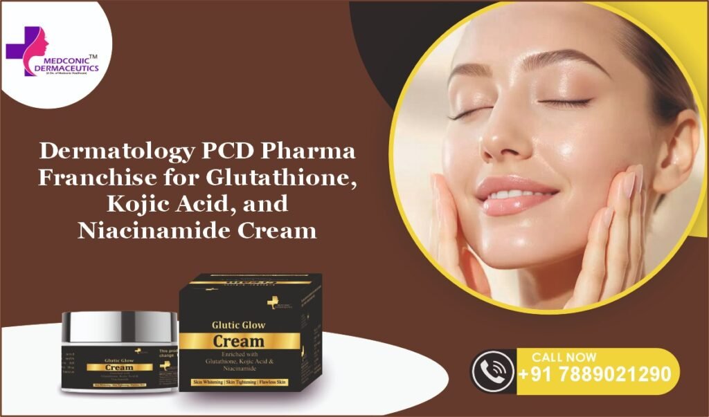 GLUTIC GLOW CREAM - GLUTATHIONE, KOJIC ACID, and NIACINAMIDE CREAM